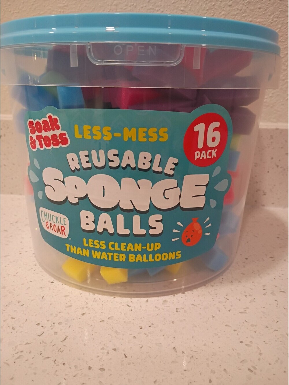 Reusable Sponge Water Balls Bucket – Better Than Water Balloons – Summer Outdoor